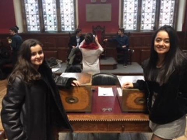 Mia And Sakshi At The Debating Table